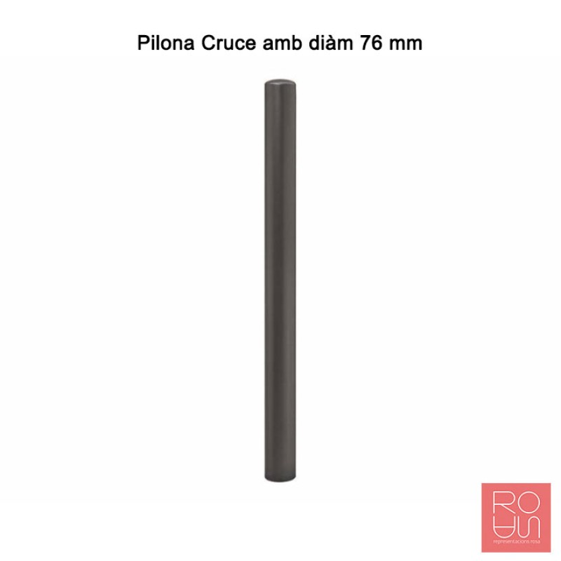 Pilona urbana fixe Cruce d'acer